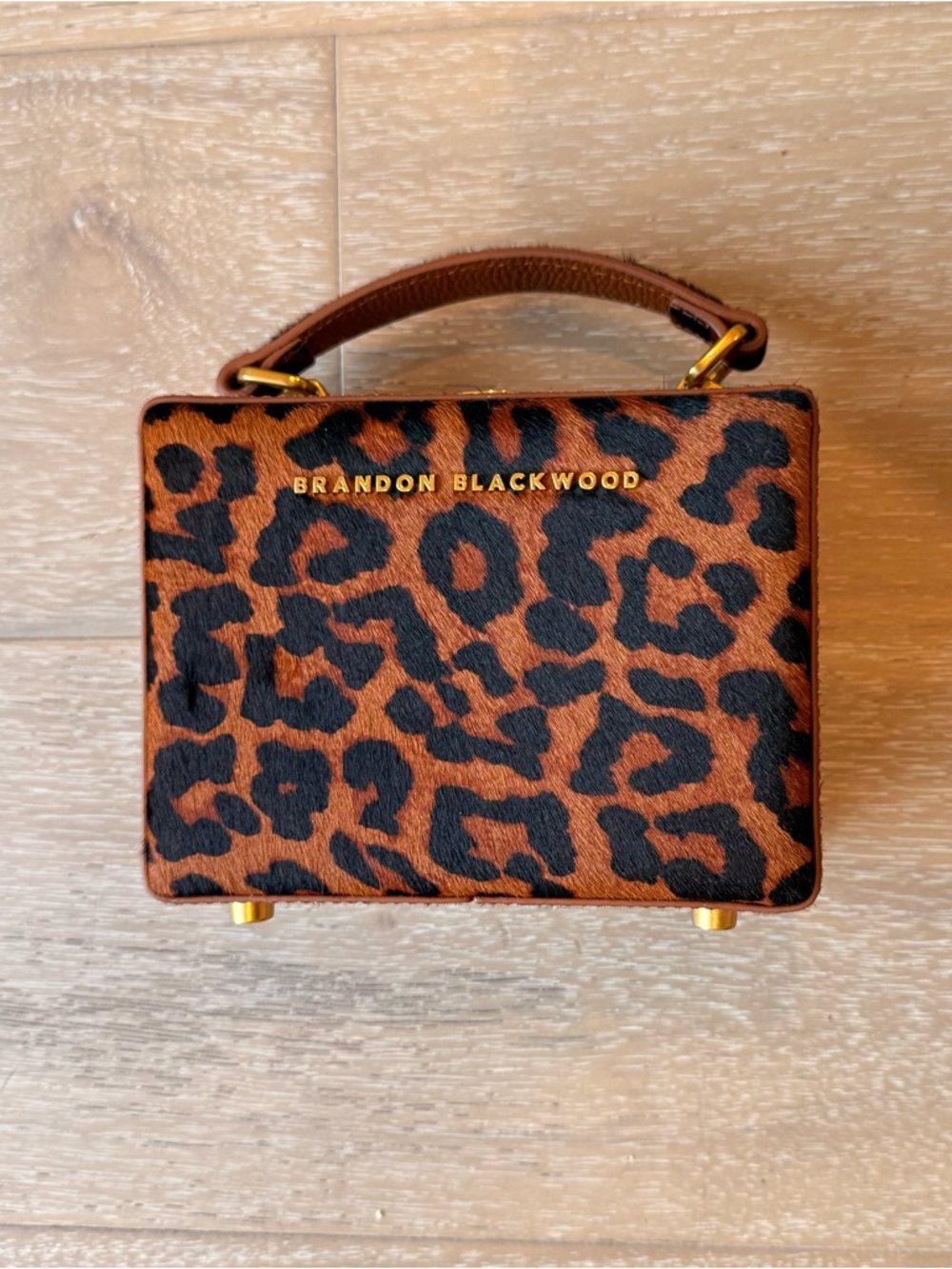 Brandon Blackwood Leopard Print Small Kendrick Trunk - Picture 2 of 8